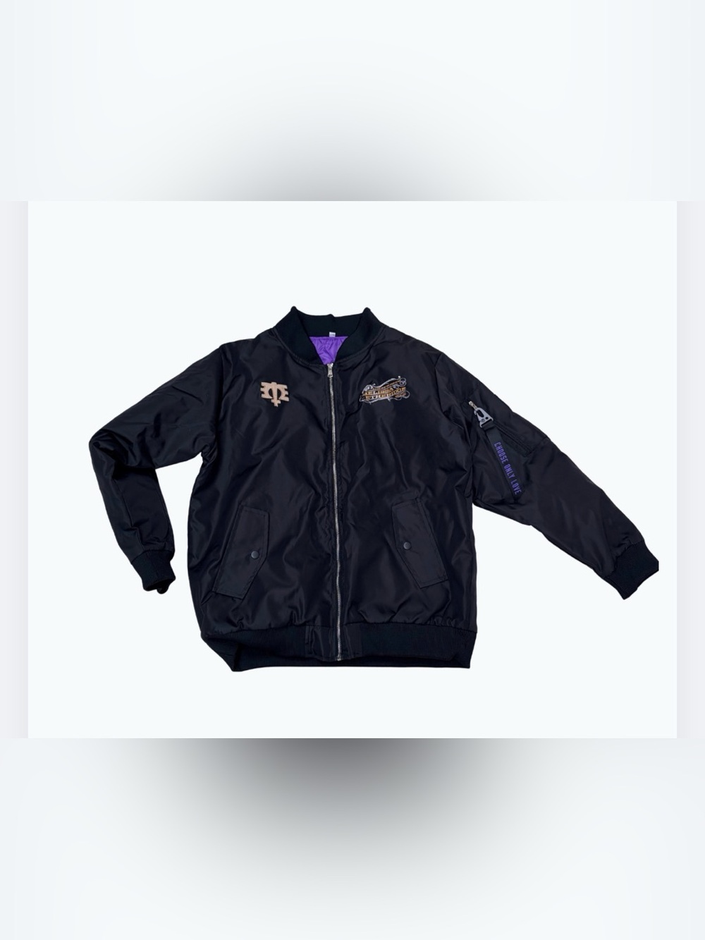Melissa Etheridge Authentic Band Bomber Jacket with Embroidered Patches COL Tour